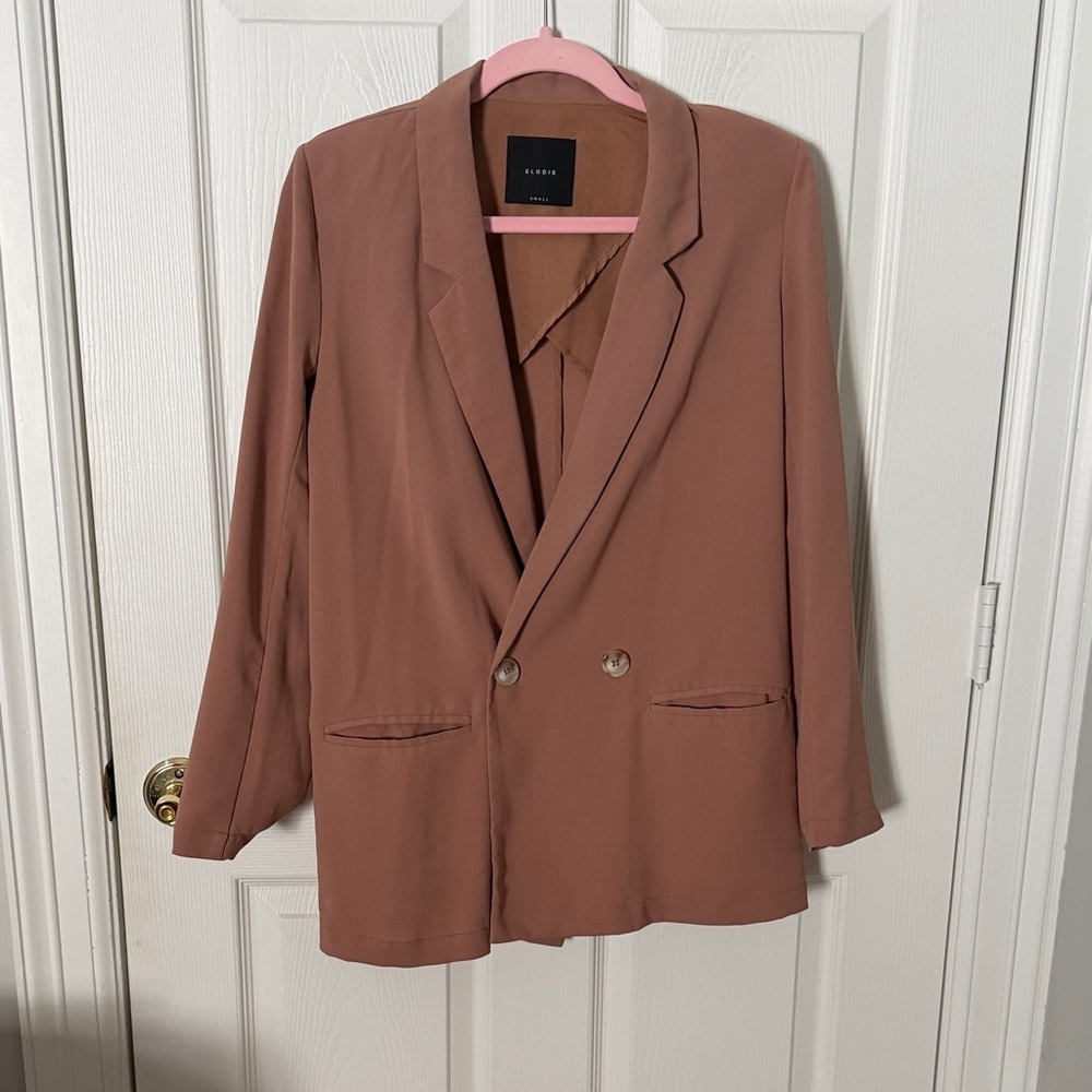 Elodie Blazer in Camel lightweight, blazer size small oversized